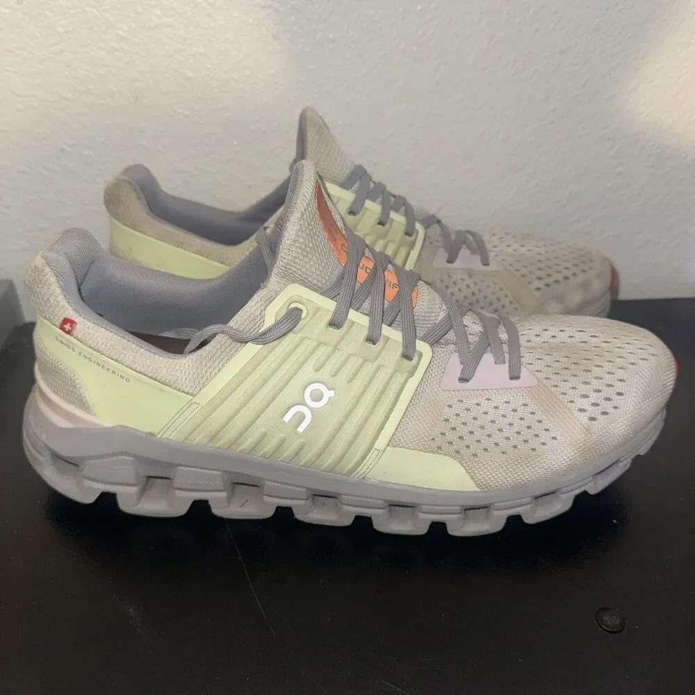 On Cloud Cloudswift Women Size 10.5 Ice Oasis Green Running Lace Up Sneakers